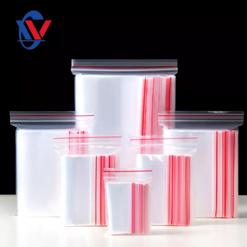 White Edge PE Ziplock Bag